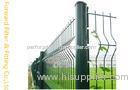 PVC Coated Chain Link Fence / Black 24 Galvanized Welded Wire Fence