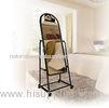 Clothes Store Black Fitting Room Mirrors Easy Move Home Fitting Furniture With Wheels