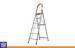 Multi-use 6 Steps Aluminium Step Ladders with Square Aluminum Tube for Library