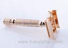 Head twist to open manual shaving butterfly double edge razor Home use