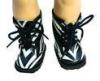 Zebra Stripe Patent Leather Knee Boots For 18 inch Doll / Madame Alexander Dolls