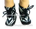 Zebra Stripe Patent Leather Knee Boots For 18 inch Doll / Madame Alexander Dolls
