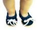 Navy Muslin Doll Shoes Long Shoe Lace American Girl Dolls Shoes