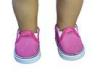 Cute Cerise Fashion Canvas Doll Shoes for American Girl Dolls