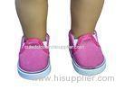 Cute Cerise Fashion Canvas Doll Shoes for American Girl Dolls