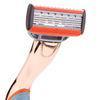 Mens Manual Top trimmer five blade razor with vitamin E lubrication strip