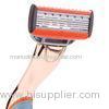 Mens Manual Top trimmer five blade razor with vitamin E lubrication strip