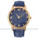 Fashion Gold Dial Women Lady Leather Analog Quartz Sport Wrist Watch