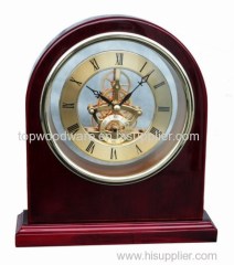 rosewood piano finish wooden skeleton clock