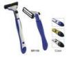 Mens shaving kits Safety plastic handle 2 blade razor pivoted head razors