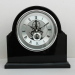 black high gloss finish wooden skeleton clock