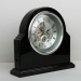 black high gloss finish wooden skeleton clock