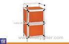 Small 2 Doors Orange Aluminum Storage Cabinets with Plastic Composite Board