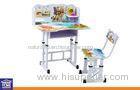 Wood Kids Tables and Chairs for Studying with PE Caoted Iron Tube and PB Board