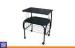 PE Coated Tube Portable Trolley Living Room TV Stand with 4 Wheels Mobile Home Furniture