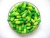 Yellow And Green Smooth Gelatin Empty Capsule Shells 1 / 2 / 00 Size Capsule