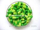 Yellow And Green Smooth Gelatin Empty Capsule Shells 1 / 2 / 00 Size Capsule