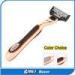 Gold color metal handle five Multi Blade Razor shaving for men and women