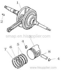 FIGURE 8 CRANKSHAFT & PISTON COMP