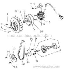 FIGURE 11 GENERATOR & OIL PUMP COMP