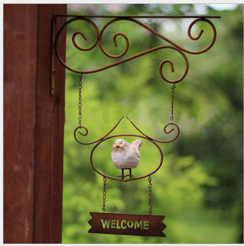 welcome wrought iron wall hanging ornaments