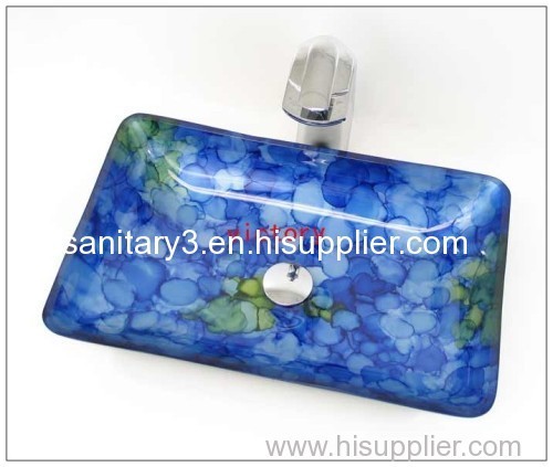 Coloured Glass Washing Basin