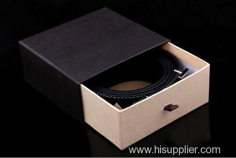 High quality paper drawer style Gift Belt Box/China factory