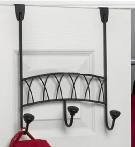 Metal art Cloth hanger black color for hanging over the door