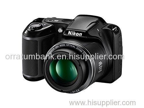 Nikon Coolpix L340 20.2MP Point And Shoot Digital Camera (Black) with 28x Optical Zoom