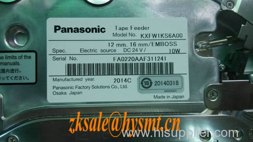 Panasonic smt feeder KXFW1 KS6A00 12mm/16mm