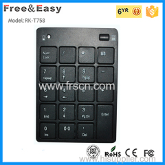 Mini wireless 19 keys number keyboard