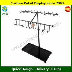black metal wire display rack