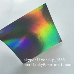 Minrui New Design A4 Hologram Destructible Vinyl Film Sheets Tamper Evident Self Adhesive Warranty Labels Sticker Mater