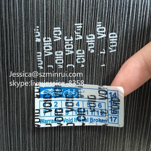 Hot Sale Security Warranty Void Stickers Void Self Adhesive Stickers Security Void Tamper Evident Label
