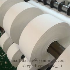 China largest destructible label material factory MinRui wholesale tamper evident self adhesive vinyl label paper