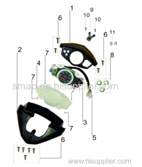 FIGURE 3 INSTRUMENT/METER COVER