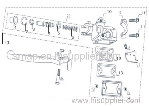 FIGURE 5 REAR WHEEL/UPPER DISK BRAKE PUMP