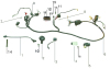 FIGURE 13 CABLE/IGNITION COIL/FUEL PIPE