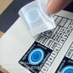 China Supplier Void Security Adhesive Label Tamper Void Sticker Warranty Void If Removed Stickers Non Removable Stickers
