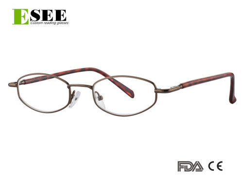 Unisex designer metal reading glasses