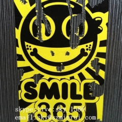 Minrui Smile Face Adhesive Breakable Sticker Paper Label Destructive Eggshell Stickers