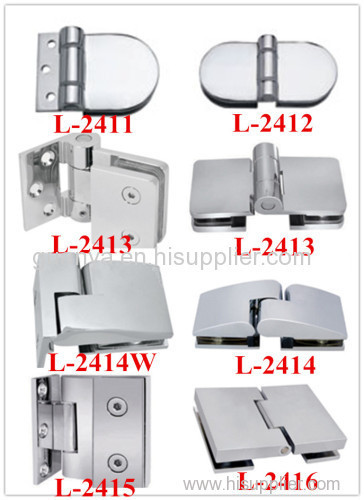 Brass Shower Hinges / Glass Door Hinges (Various Tyess)