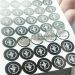 Custom small round diameter 9.0mm Self adhesive vinyl destructible label paper for warranty label use on electronics