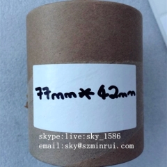 Minrui White Blank Eggshell Sticker Roll Self Adhesive Destructive Custom Size Paper Labels