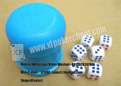 Plastic Casino Gambling Perspective Glasses Magic Dice Cup ISO9001