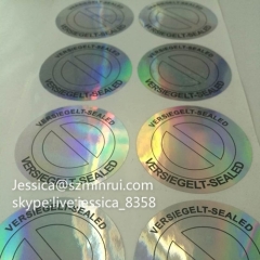 China Supplied Custom Design Hologram Sticker Warranty Void Hologram Sticker Anti-fake Security Hologram Sticker