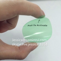 Simple Design Round Clear Vinyl Stickers Waterproof Vinyl Transparent Self Adhesive Sticker Label With Logo Printing