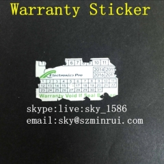 Customized Printing Rectangle Tamper Evident Seal Label Self Destructive Security Seals Sticker