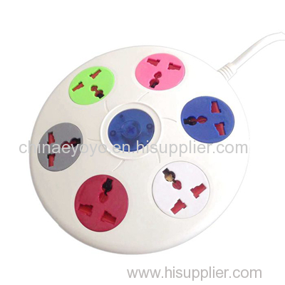 2015 new round type UFO cheap color universal socket for India market