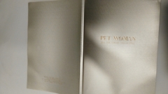 Gold foil cover PET Woman fashion brochure printing for famous brand manufacturer